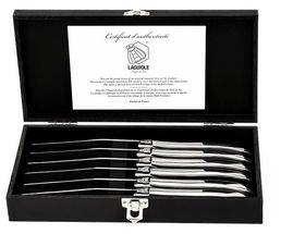 Laguiole Style de Vie Steakmesser Luxury Line Edelstahl - 6 Stück